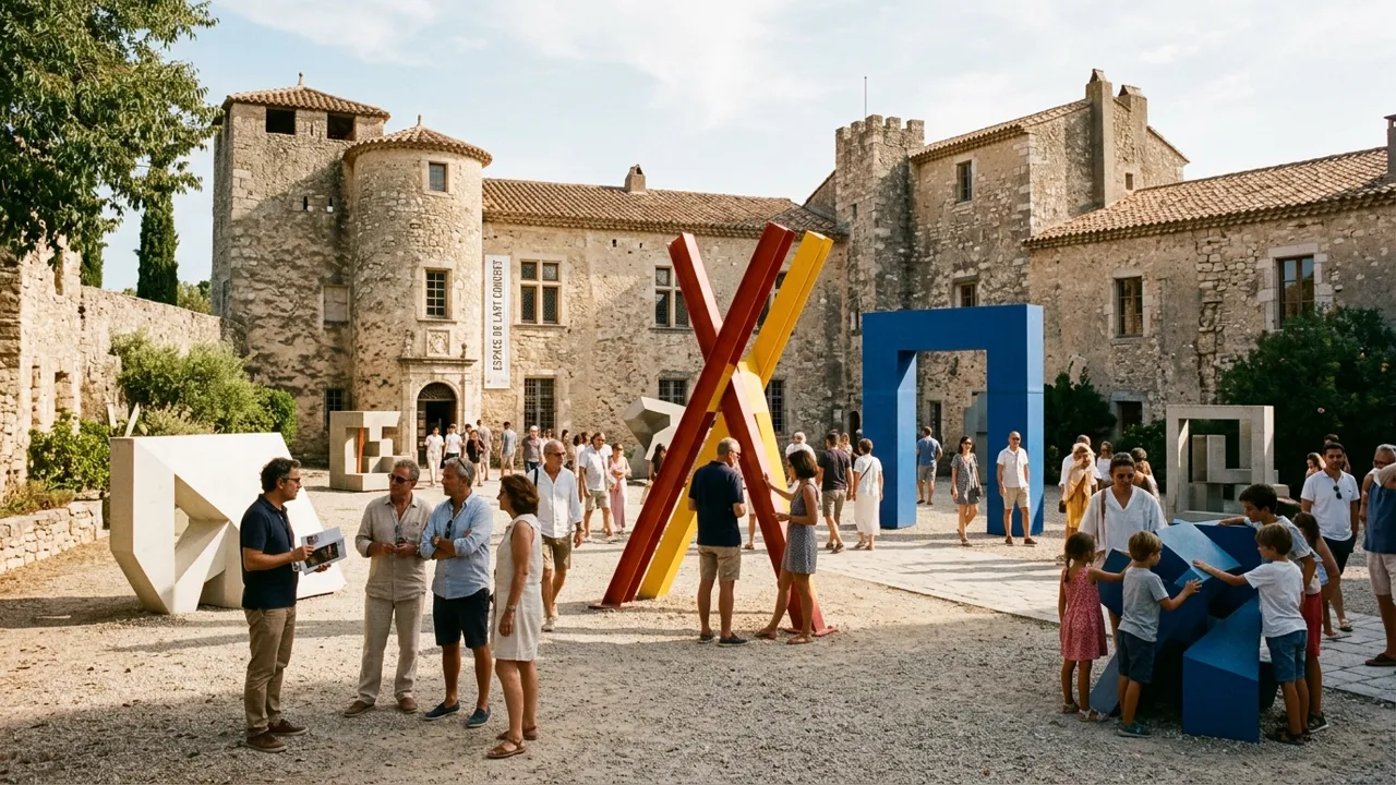 Vue d'ensemble des actions de médiation et du parc culturel de Mouans-Sartoux